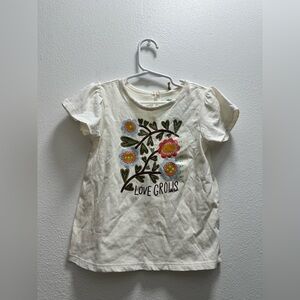 Young girls flower shirt